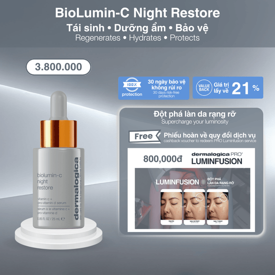 Dermalogica Vietnam BioLumin-C Night Restore + Luminfusion