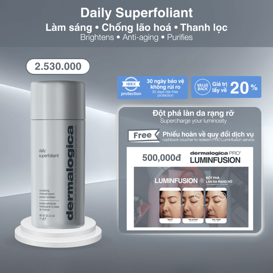Dermalogica Vietnam Daily Superfoliant + Luminfusion