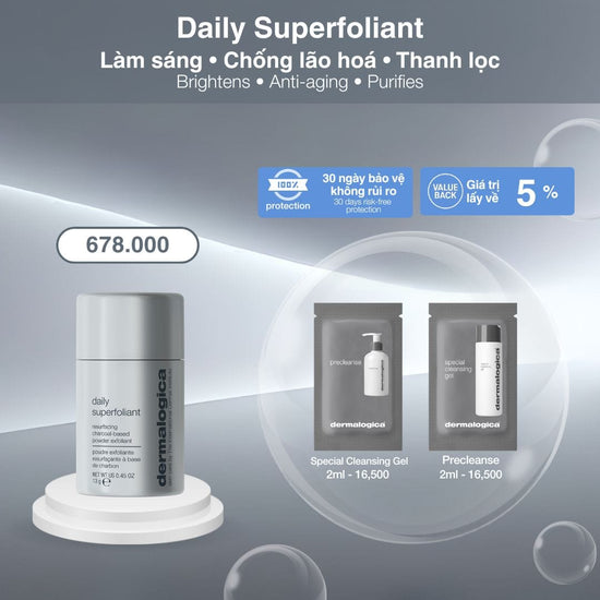 Dermalogica Vietnam Daily Superfoliant Travel Size + Double Cleanse