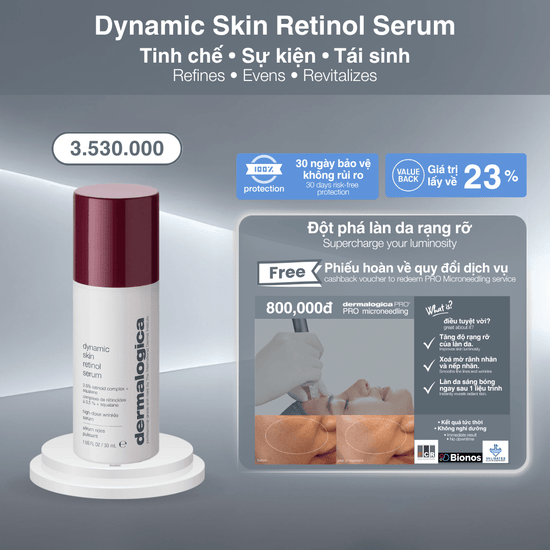 Dermalogica Vietnam Dynamic Skin Retinol Serum + Microneedling