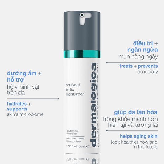 Dermalogica Vietnam MOISTURIZERS Fullsize 50ml sắp ra mắt...dưỡng ẩm giảm mụn breakout biotic moisturizer