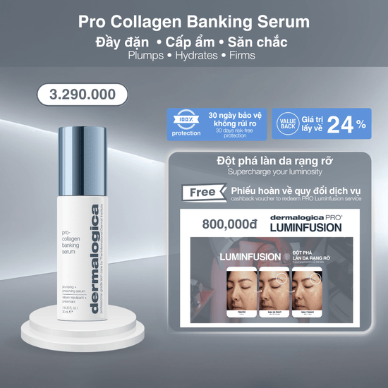 Dermalogica Vietnam Pro Collagen Banking Serum + Luminfusion