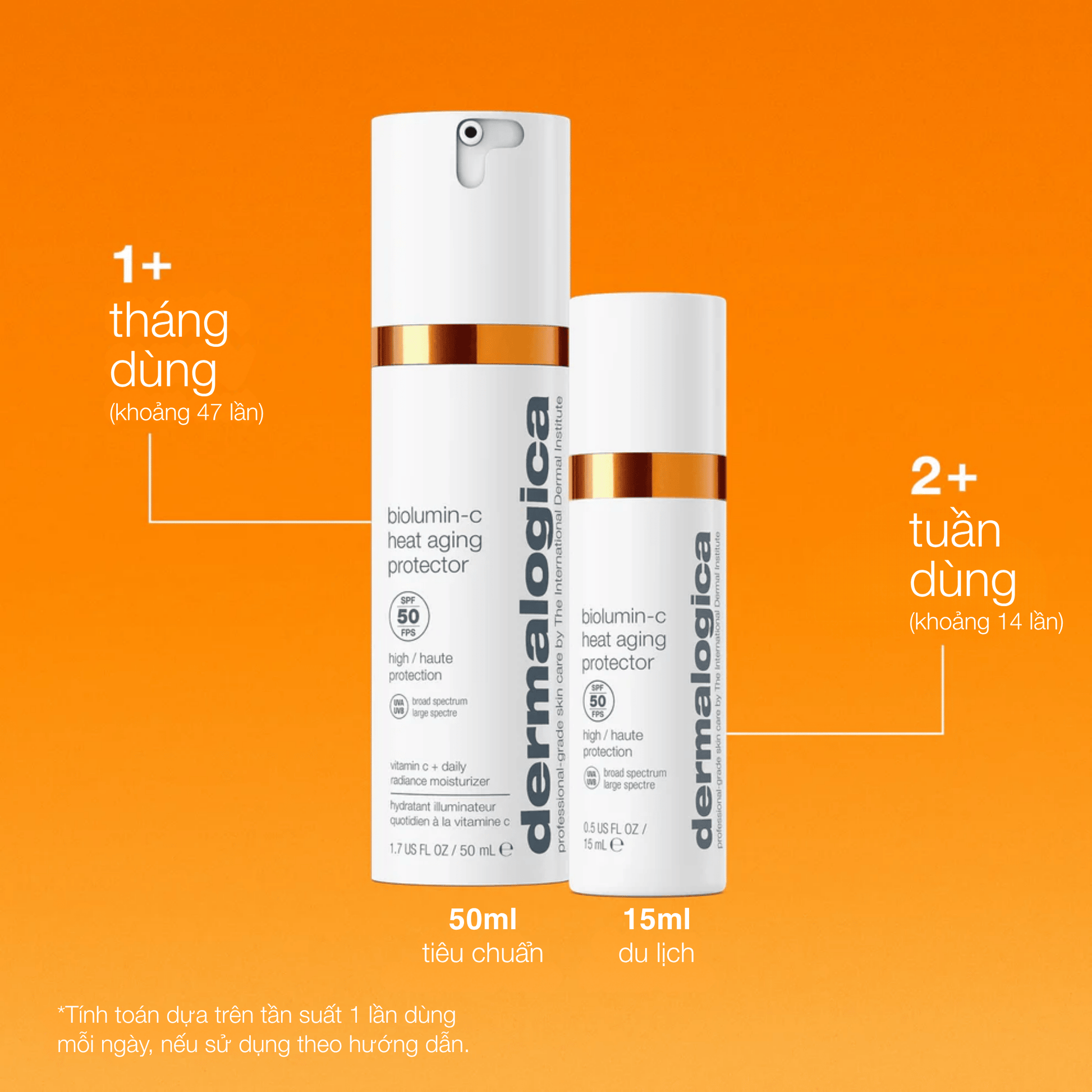Dermalogica Vietnam SPF kem chống nắng biolumin-c heat aging protector spf50 (Đặt hàng trước ... giao hàng từ ngày 24.07.2026)