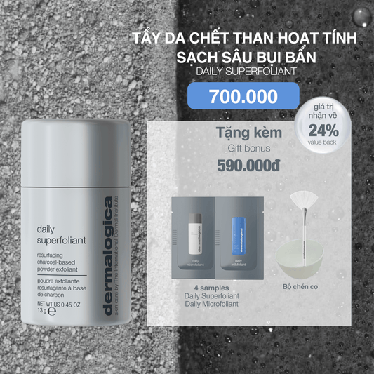 EXFOLIANTS EXFOLIANTS 13g tẩy da chết than hoạt tính daily superfoliant