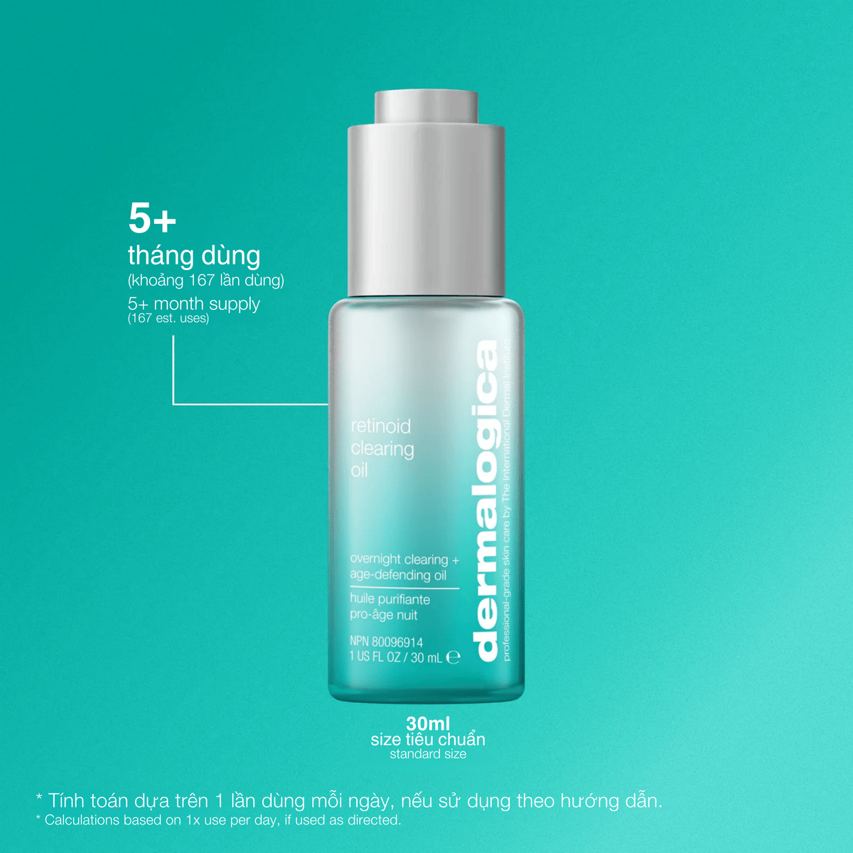 FACIAL OILS AND SERUMS FACIAL OILS AND SERUMS 30ml Retinol Clearing Oil - Tinh chất 2 trong 1 điều trị mụn + lão hóa
