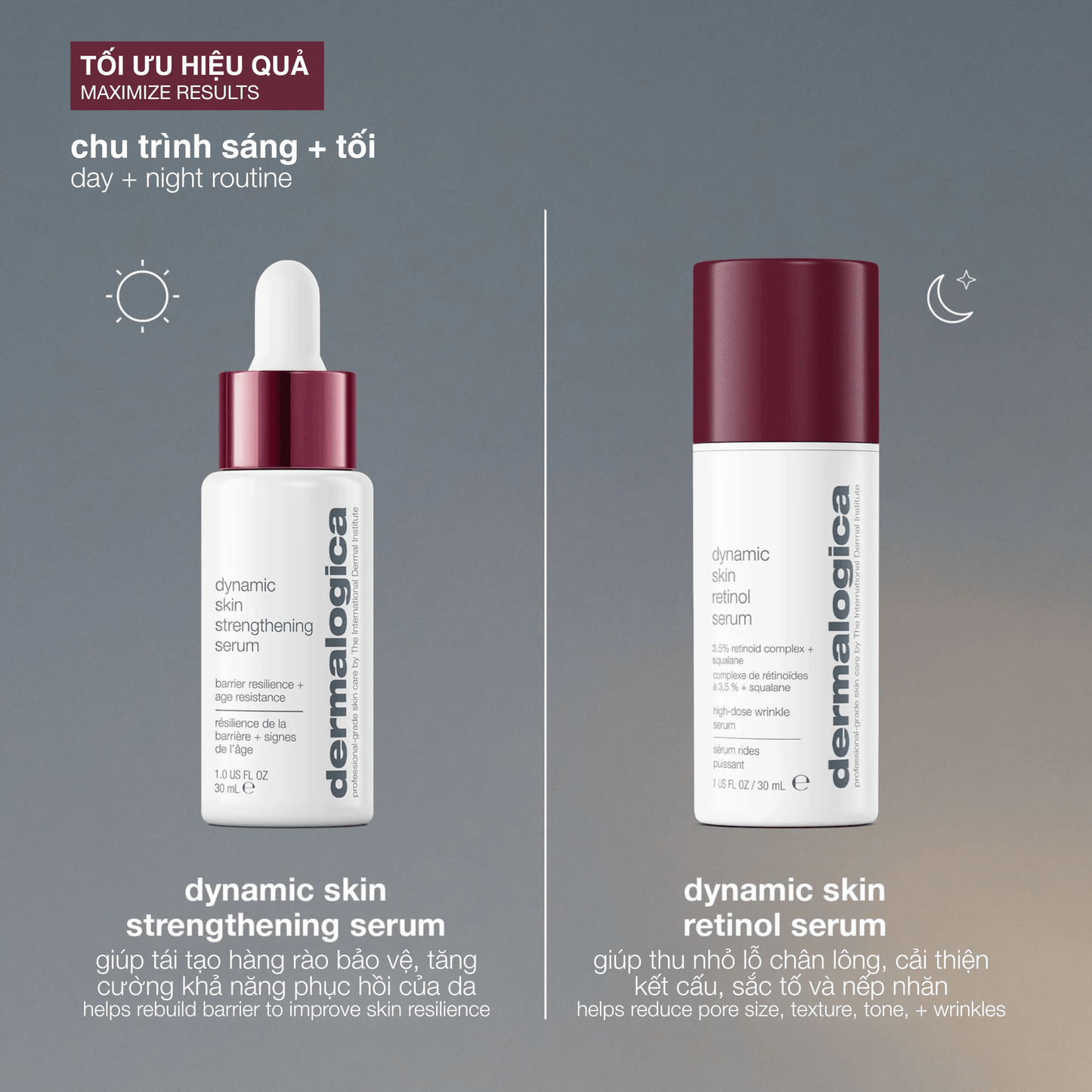 FACIAL OILS AND SERUMS FACIAL OILS AND SERUMS Fullsize 30ml tinh chất chống lão hoá dynamic skin strengthening serum