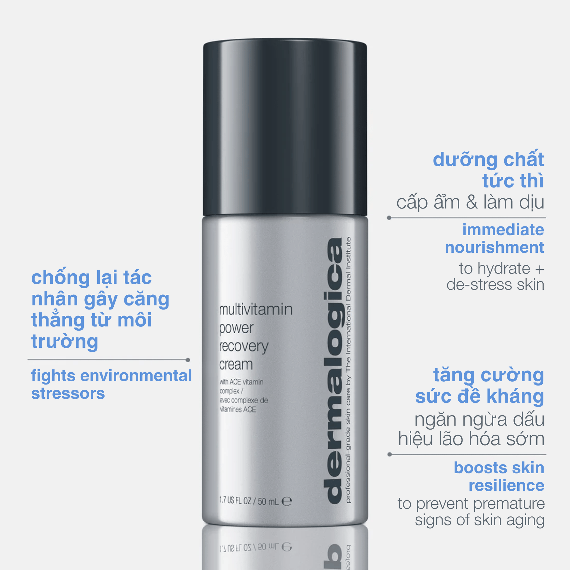 MOISTURIZERS MOISTURIZERS 50ml kem dưỡng cho da căng thẳng multivitamin power recovery cream
