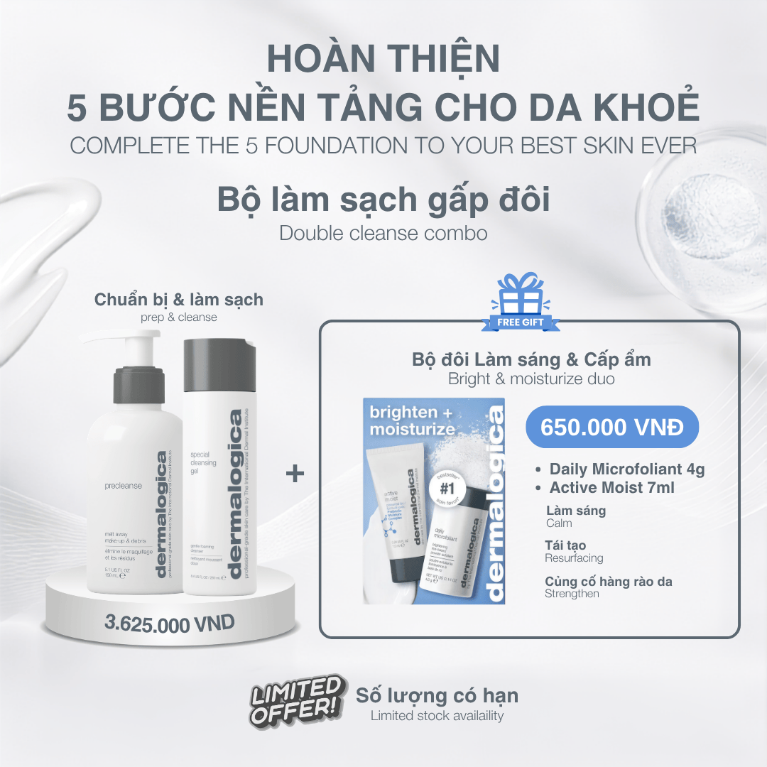 SKIN KITS SKIN KITS bộ sản phẩm Bộ Đôi Làm Sạch Phiên Bản Giới Hạn