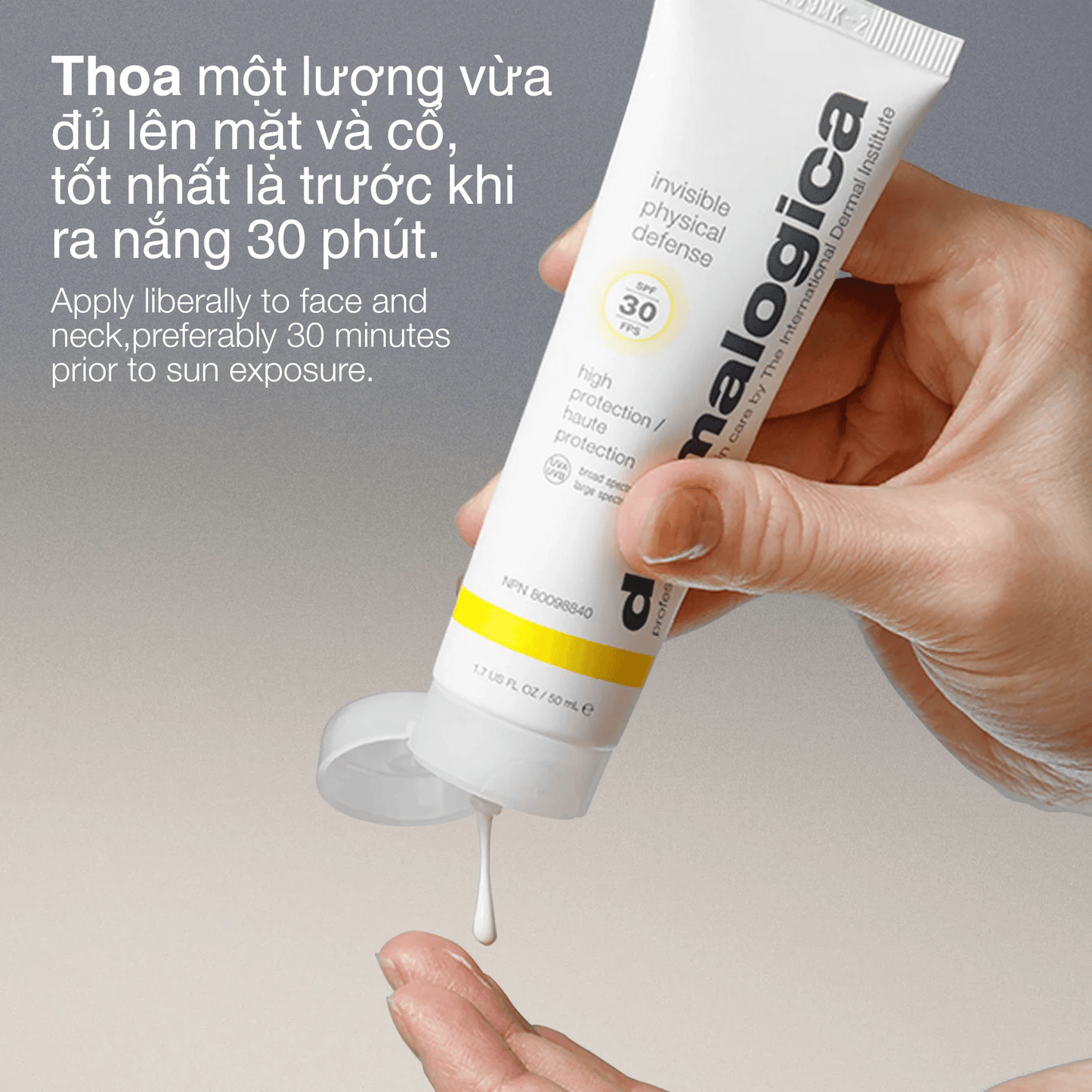SPF SPF 50ml kem chống nắng vật lý invisible physical defense spf30