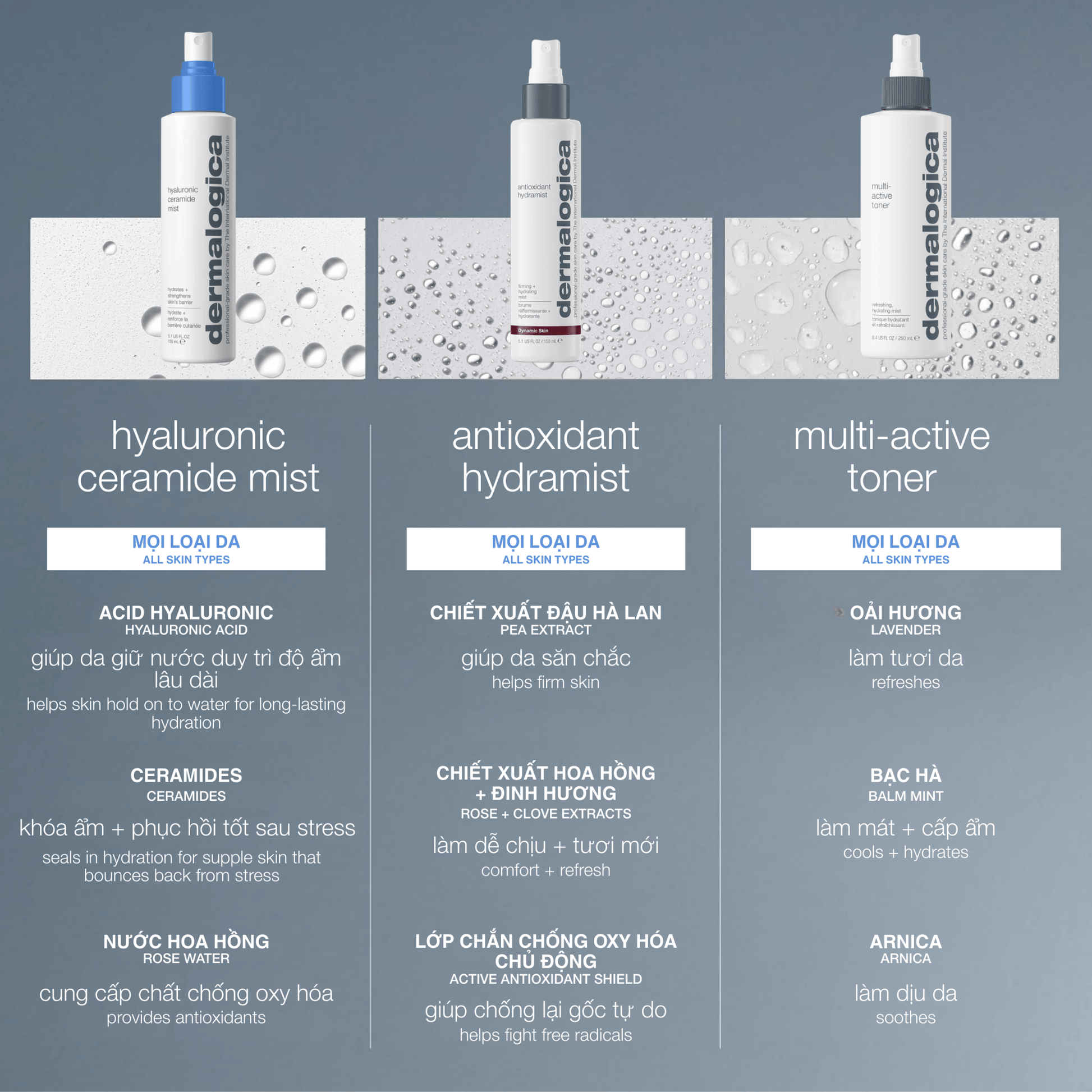 TONERS TONERS 150ml xịt khoáng cân bằng hyaluronic ceramide mist