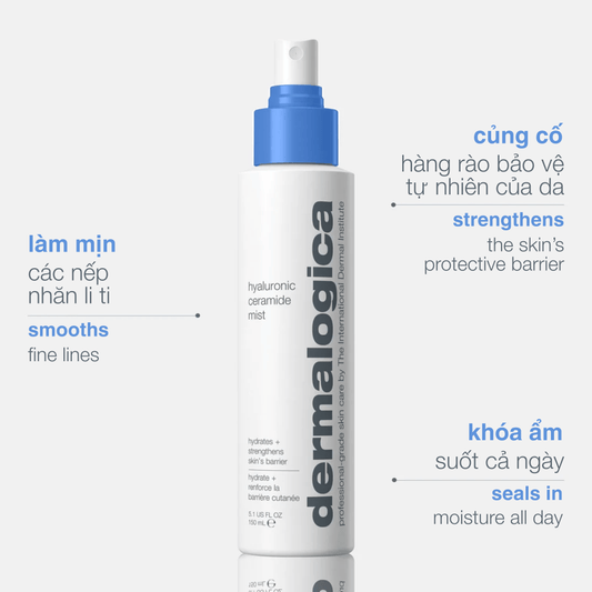 TONERS TONERS 150ml xịt khoáng cân bằng hyaluronic ceramide mist